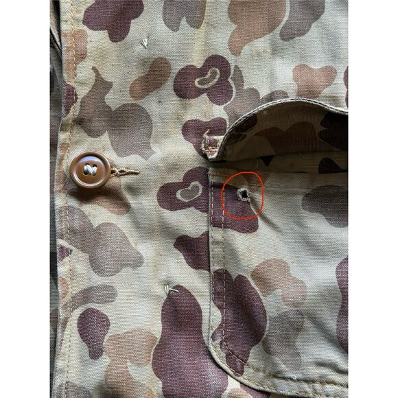 Vintage 1960s Black Sheep Brand Tan Camo Hooded Hunting Jacket Size Large/XL - Picture 12 of 12